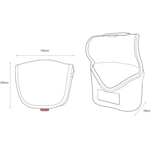 Matin SLR Camera Neoprene Body Case Soft Cover Padded Pouch for Mamiya 7 ii - Image 2 of 4