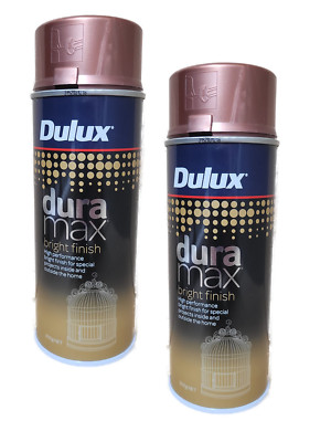 2x Duramax Dura Max Metallic Finish Sprühfarbe Sprüh Farbe Kupfer Rose glänzend