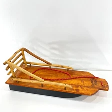 Mountain Boy Sledworks The Bambino Pull Sled Sleigh Wood Rustic Display Kids