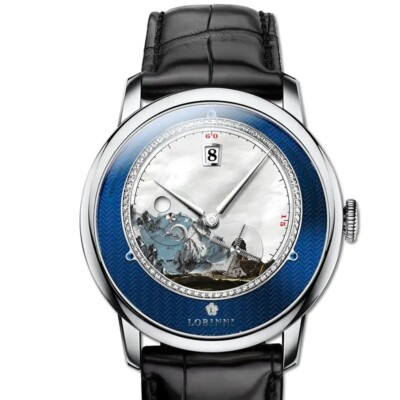 LOBINNI Watch Moon, Luxury watches for men automatic