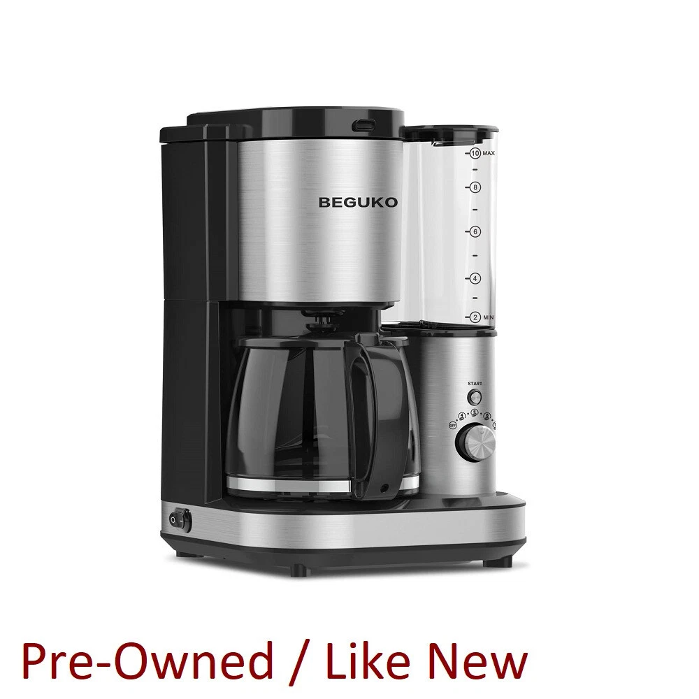 BEGUKO Coffee Maker with Grinder | 10 Cup Grind and Brew