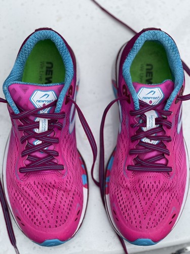 Newton Womens Motion 9 Pink/Aqua Running Shoes Size 7 - Picture 4 of 7
