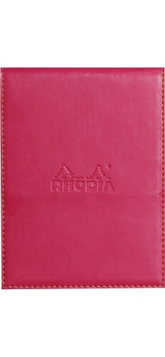 Rhodia Notepad Cover + Notepad N°12 Quaderno per Scrivere 80 Fogli Rosso 128212C