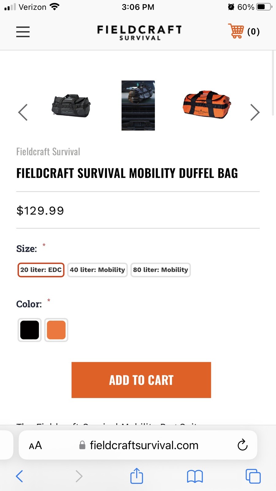 FIELDCRAFT SURVIVAL MOBILITY DUFFEL BAG With 1 Pouch 20L Black eBay