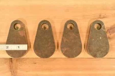 1/2" AR500 Steel Shooting Targets 2" Teardrops SET OF FOUR