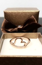 Girls Ring Heart Shaped 14k Gold Rose Gold Children  s White Gold Any Size Pink