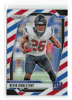 DEVIN SINGLETARY #213 2024 PANINI PRIZM GIANTS RED WHITE BLUE