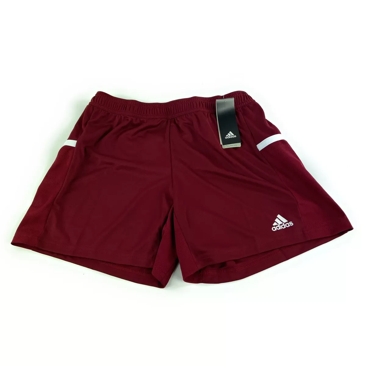 Adidas Women s Team 19 Collegiate Burgundy White Shorts DX7298
