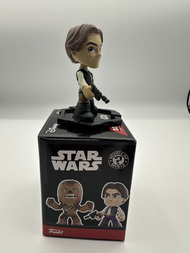 Funko Mystery Minis Star Wars Han Solo in Smuggler Vest Bobblehead 2017 Open Box - Picture 4 of 6