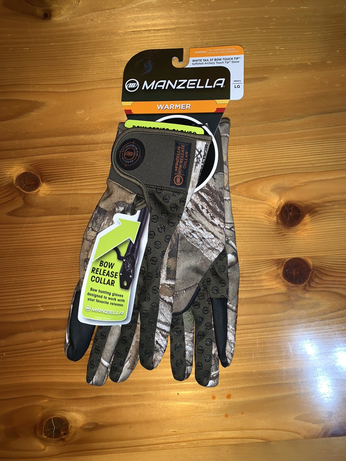 Manzella Gloves Whitetail ST Bow Touch Tip Realtree Xtra Glove Large