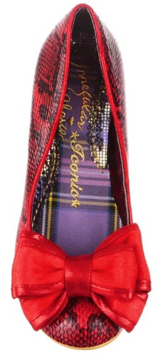 Irregular Choice Court Ban Joe Red Sanke Womens Heels Shoes - Picture 5 of 6