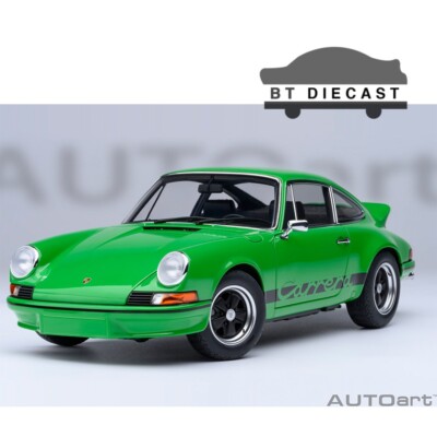 AUTOart PORSCHE 911 CARRERA 2.7 RS 1/18 VIPER GREEN with BLACK STRIPES 78034
