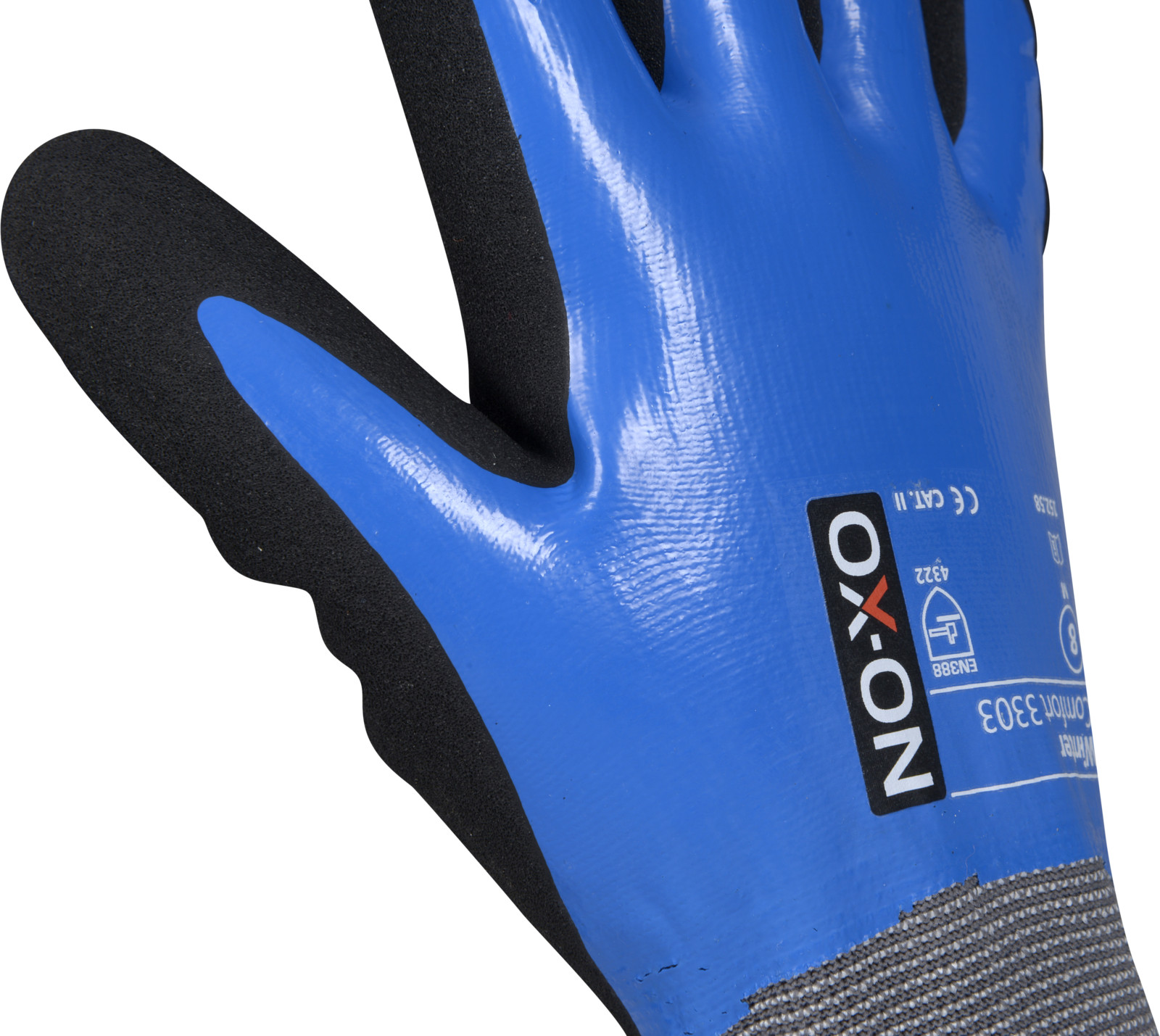 Ox-On Thermo Arbeitshandschuhe Winter 2 x Nitril beschichtet gefüttert Gr. 7-11