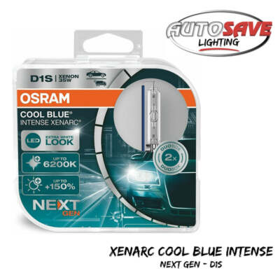 OSRAM Xenarc Cool Blue Intense Next Gen D1S Xenon Car Bulb (Twin) 66140CBN-HCB