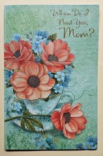 Happy Birthday, MOM /Greeting Card Large Format incl. Envelope 5.5 8" 