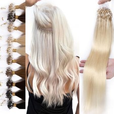Invisible Micro Loop Nano Ring Beads/ Link Remy Human Hair Extensions Pre Bonded