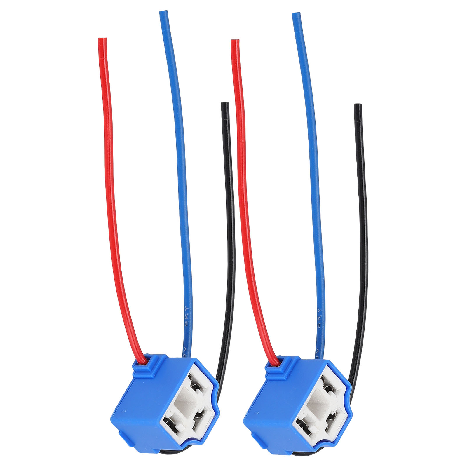 Headlight Connector Pigtail 2 New H4 Female Headlight Wire Harness Connectors - 14G Wiring Plug Socket, Direct Replacement Adaptador De Focos Delanteros De Volvo 2004 - Foto 4