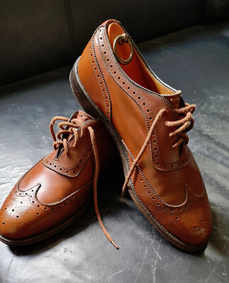 Alden Long Wing Blucher in Burnished Tan Calfskin handgemacht rahmengenäht VINTA