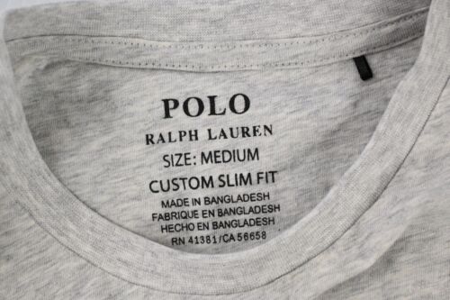 Polo Ralph Lauren Logo Custom Slim Fit T-Shirt Grey - Picture 4 of 4