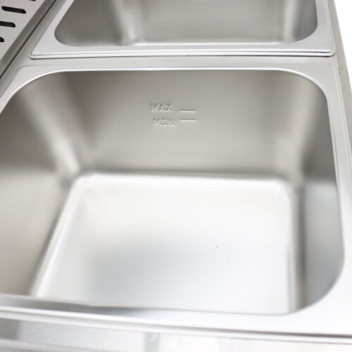 New 5-Pan Liquefied Propane Gas Steam Table Food Soup Warmer 6"deep 1/2 Size - Picture 20 of 24