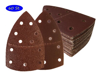 60 Stück Goodway Klett Schleifblätter 105 x 152mm 10x je Korn 40/60/80/120/180/2