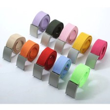 CINTURA LAVORO ADATTA VITA MILITARE UOMO FIBBIA DONNA CROMATA SILVER 115 CM yv