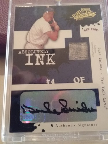 Brooklyn Dodgers Duke Snider Signed & Pants 2005 Donruss Playoff 11/25 Auto - Picture 4 of 5