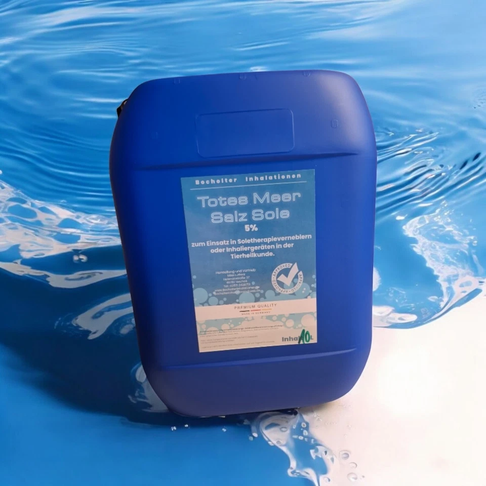 10 Liter 5% TotesMeer Salz Sole Soletherapie Salzkammer Inhalation - Bild 2 von 4
