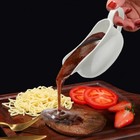 Qlans 17oz Gravy Boat with Saucer Stand, Set of 1, Ceramic Sauce Boat with Tray — photo 7