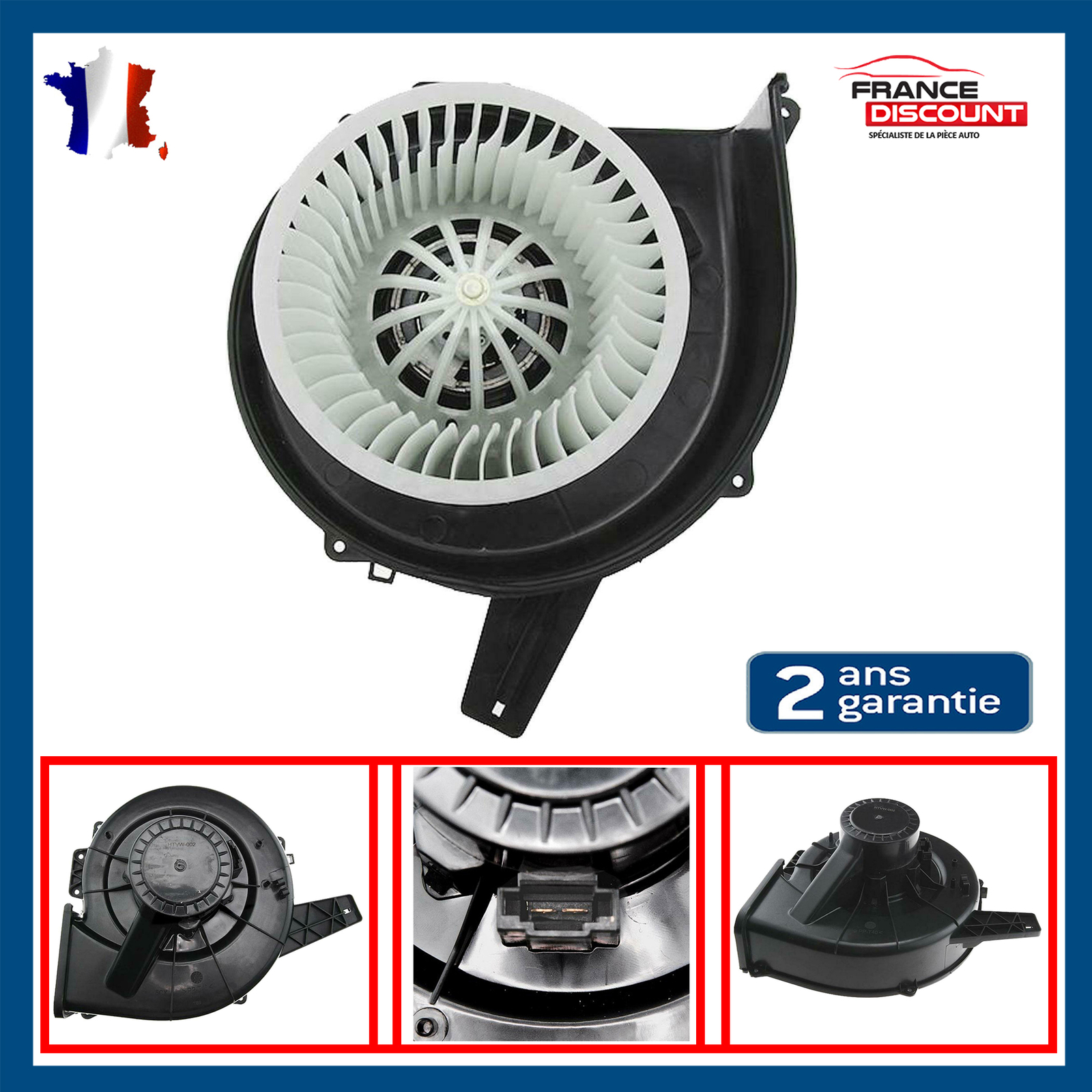 Pulseur d'air ventilateur chauffage climatisation Audi A2 6Q1820015B habitacle