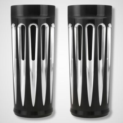 Extend Cnc Cut 2'' Fork Boots Cover For Harley Touring Street Glide EFI 2006-up