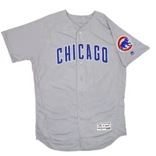 Mens MLB Chicago Cubs Authentic On Field Flex Base Jersey - Road Gray