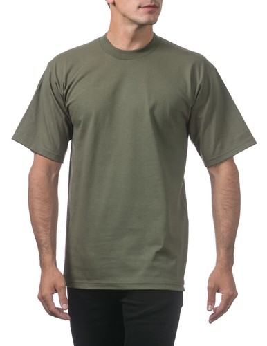 5 Pack Pro Club Men's Heavyweight Short Sleeve Tee T-Shirt - Picture 36 of 41