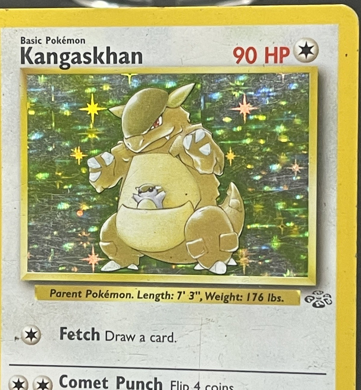 Pokémon TCG Kangaskhan Jungle Holo Card 5/64 Unlimited Rare NM Condition 