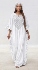 Unisex 2 teiliges Turban Kleid s Outfit Boubo...