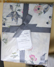 NEW Pottery Barn Monique Lhuillier Tuileries Organic Shower Curtain Butterfly