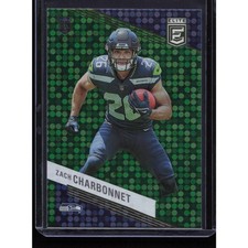 2023 Donruss Elite #199 Zach Charbonnet Green Disco