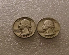 (2) 1958 D Washington SILVER QUARTERS - 25 cents (Lot of 2) 2Q2