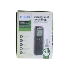 Philips DVT1160 VoiceTracer Handheld Audio Recorder Voice Activated Flash Memory