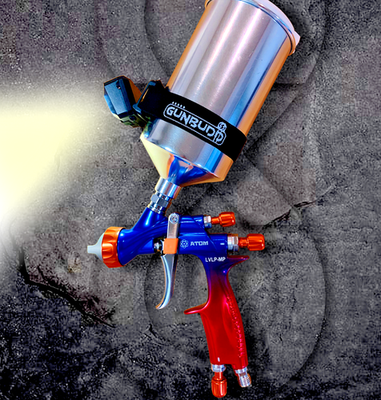 #ad Professional ATOM X88 INFINITY Spray Gun – Dual 1.3 1.4mm Tips Auto Body Paint $297.88