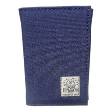 Ariat Western Mens Trifold Wallet Skull Work Logo Patch Blue A3402627