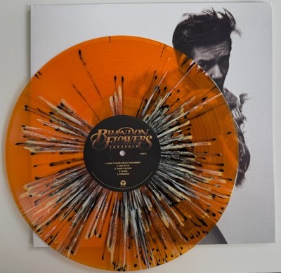 BRANDON FLOWERS - THRASHER- SPLATTER ORANGE RUST VINYL - KILLERS - Rare