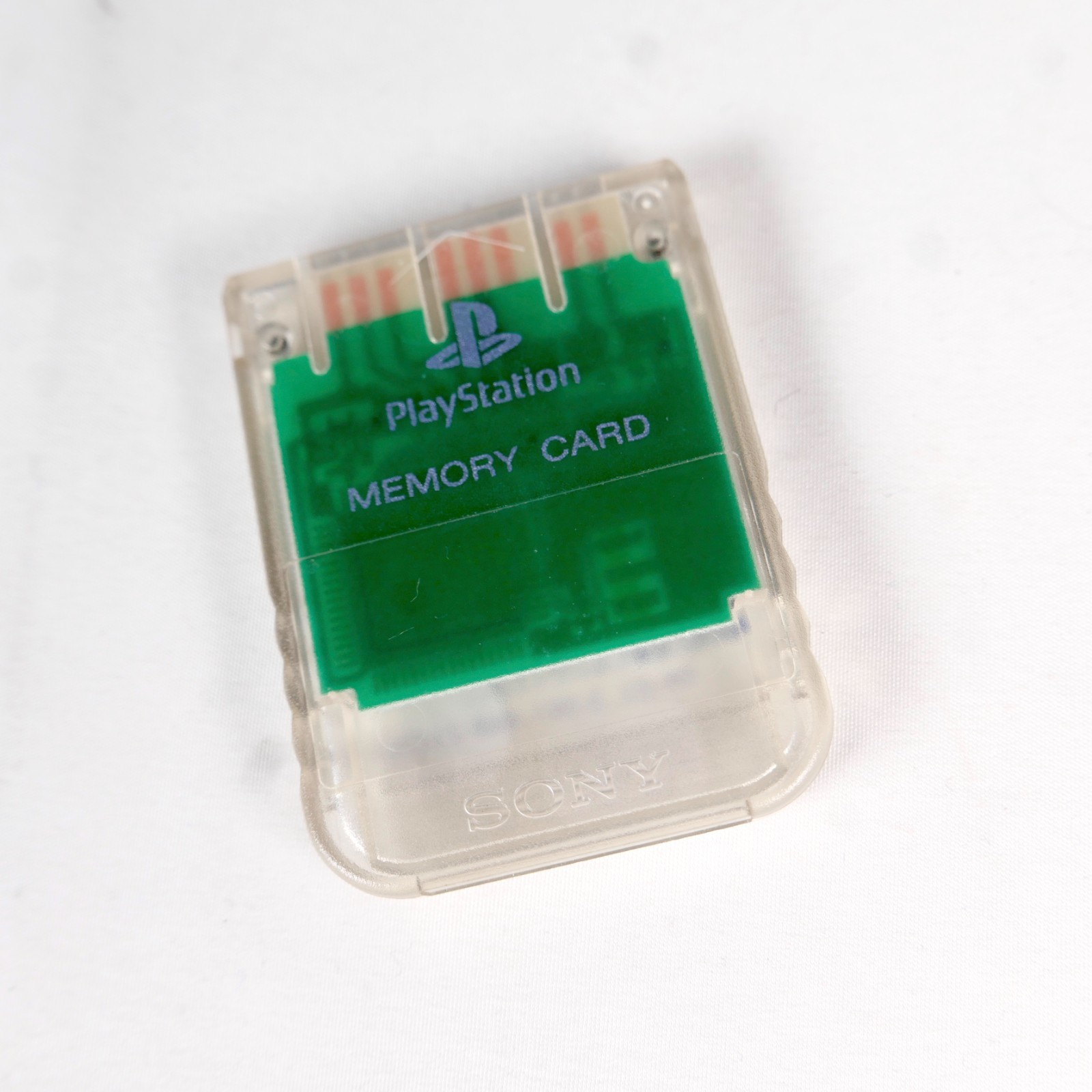 Carte Memoire Memory Card Sony Playstation PS1 Officiel SCPH-1020 Clear 1