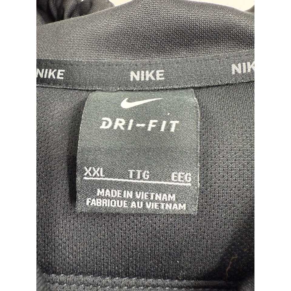 Nike Puffer Chaleco Chaqueta Para Hombres Negro Con Capucha Cremallera Completa Térmica Invierno Golf XXL Foto 2 de 4