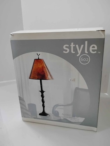 STYLE Accent Lamp with Broze Copper Lamp Shade Contemporary 25" Tall - Picture 16 of 17