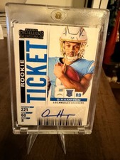 2025 Panini Select Omarion Hampton Contenders Rookie Ticket AUTO No. 31 Chargers