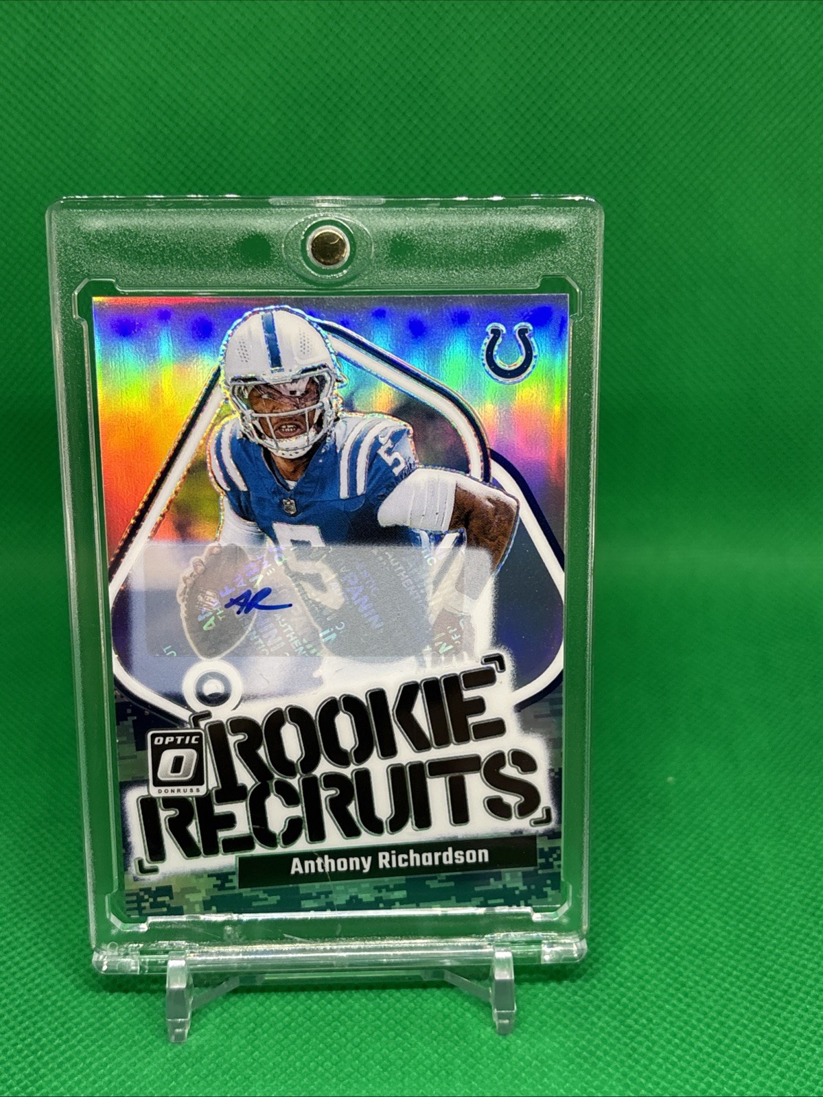 2023 Panini Donruss Optic Rookie Recruits Anthony Richardson Autograph /25 Colts