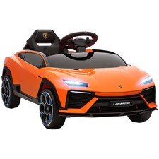 AIYAPLAY Macchina Elettrica Bambini Licenza Lamborghini 101.5x49x43 cm Arancione