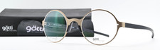 GÖTTI SWITZERLAND Brille Tilo GLM 47-22 135 360° Spin&Stow Rund Seidenmatt Gold