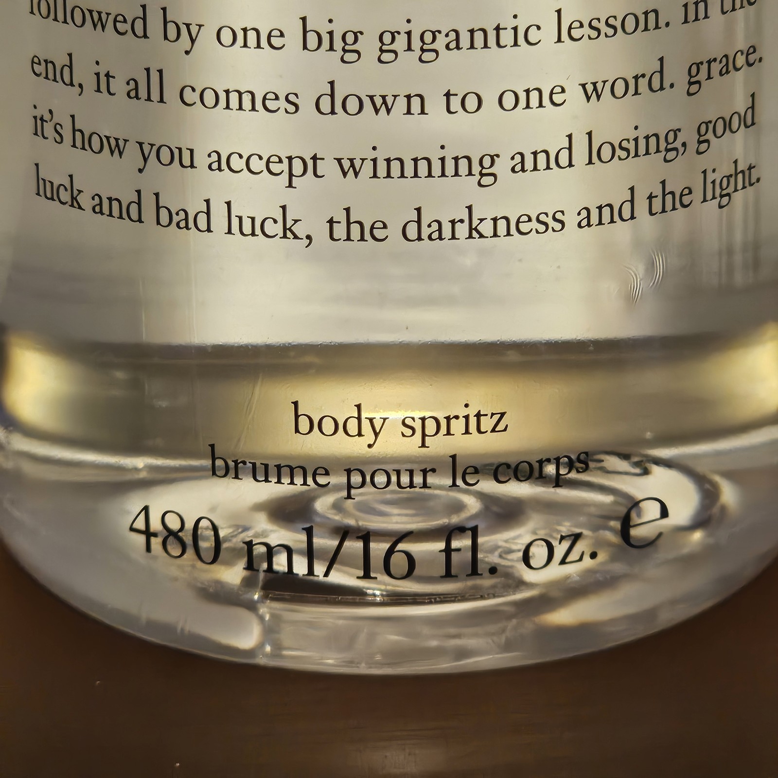 Philosophy Amazing Grace Body Spritz 16 fl. oz. - New & Sealed (Pump Included)